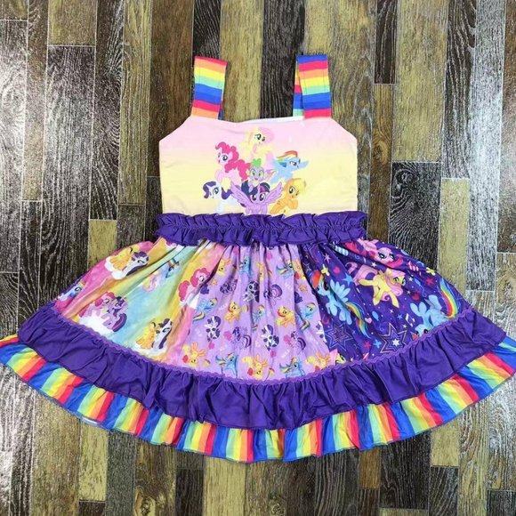 Dresses | My Little Pony Girls Sleeveless Ruffle Dress | Poshmark